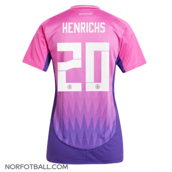 Billige Fotballdrakt Tyskland Benjamin Henrichs #20 Replika Bortedrakt Dame EM 2024 Kortermet